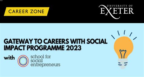 Gateway To Careers Social Impact Career Zone University Of Exeter