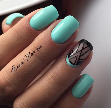 Nice Turquoise Colour Nail Art Design Gallery Best Nail Art Designs