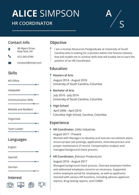 modern resume templates   psd