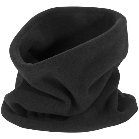Black Brand Micro Fleece Neck Warmer Black Neckwear Headwear