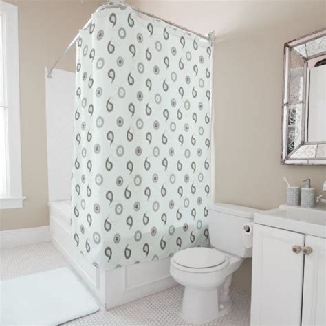 Grey Paisley Shower Curtain Zazzle Patterned Shower Curtain Shower