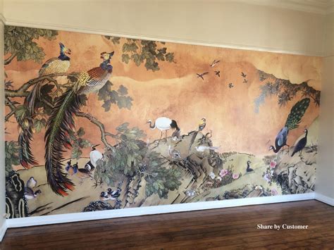 Asian Mural Wall Telegraph