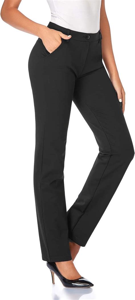 Tapata Womens 303234 Stretchy Straight Dress Pants With