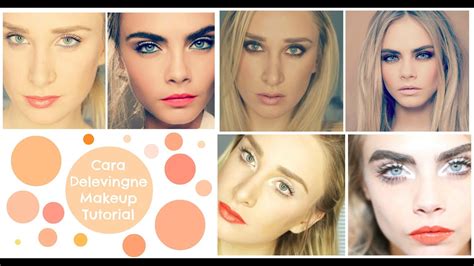 Cara Delevingne Makeup Tutorial 3 Looks Youtube