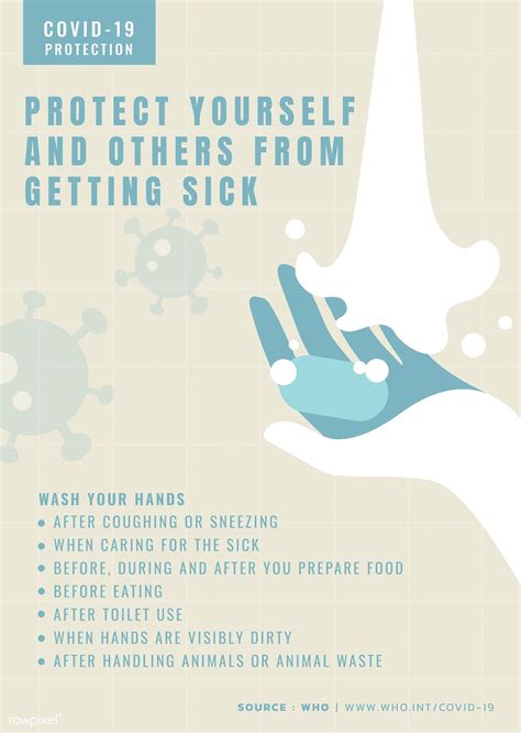 Protect Yourself And Others From Getting Sicktemplate Vector Free