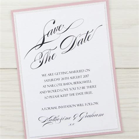 Sparkle Save The Date Pure Invitation Wedding Invites