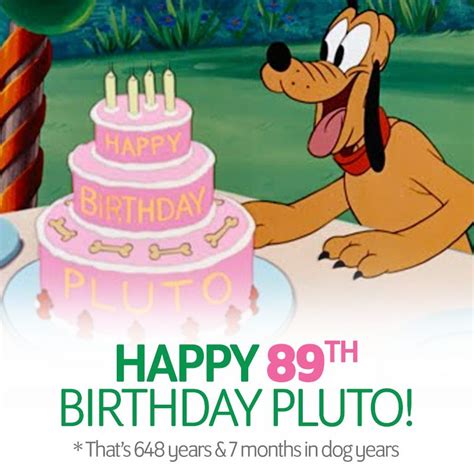 Happy Birthday Pluto Birthday Pluto Dog Celebrate Disney