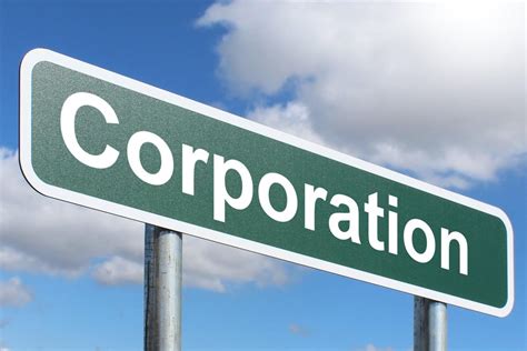 Corporation - Free of Charge Creative Commons Green Highway sign image