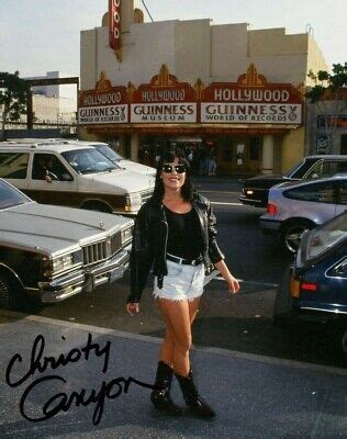 CHRISTY CANYON SEXY Adult Film Star Autographed Signed 8 5x11 Photo 29