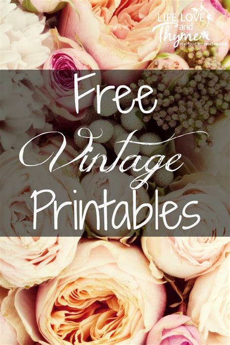 Free Vintage Printables Free Vintage Printables Vintage Printables