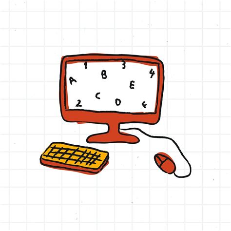 Computer Doodle Style Vector Free Image By Marinemynt