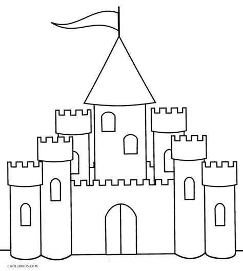 Add mountains in the background for a more exotic look. Printable Castle Coloring Pages For Kids | Cool2bKids