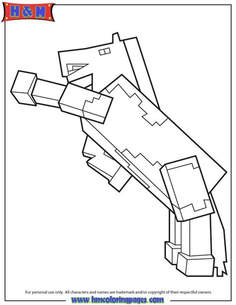 Minecraft Horse Coloring Page Hm Coloring Pages Horse Coloring