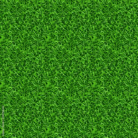 Seamless Grass Vector Texture Green Grass Meadow Grass Pattern Field