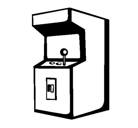 A puppy with a bow. Arcade machine coloring page - Coloringcrew.com