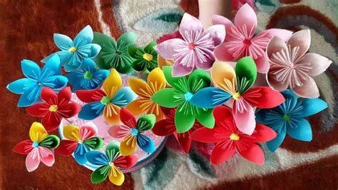 Kerajinan Bunga Dari Kertas Origami Dan Cara Membuatnya Terbaru