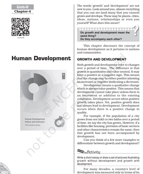 Ncert Book Class 11 Biology Chapter 4 Human Development