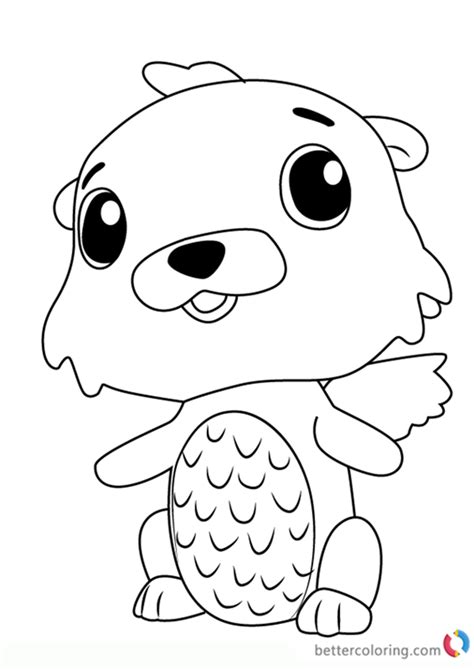 My little daughter likes hatchimals a lot. Swotter from Hatchimals Coloring Pages - Free Printable ...
