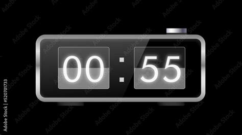 Countdown One Minute Animation From 60 To 0 Seconds 1 Minute Timer 1