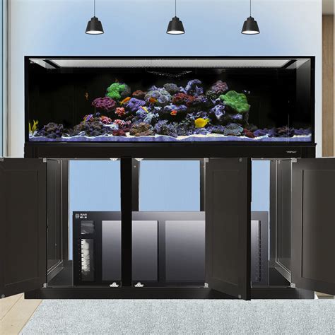 Nuvo Int 200 Gallon Reef Ready Aquarium Black Aps Stand Rfs Acrylic