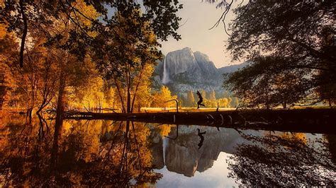 분기 미국 미국 캘리포니아 국립 공원 요세미티 폭포 폭포 도약 튀는 하프 돔 머 시드 강 요세미티 풍경