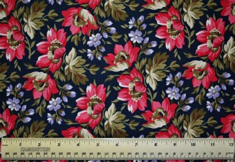 16 100 Cotton Fabric Windham Fabrics Clayton Flowers Blossoms Blooms