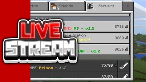 Even though this server doesn't have a fancy ip address or name, it surely won't disappoint. Weekend Hive Stream!!!! - Minecraft Pocket / Bedrock ...
