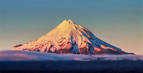 Perfect Snowy Volcano Stock Photo Image Of Island