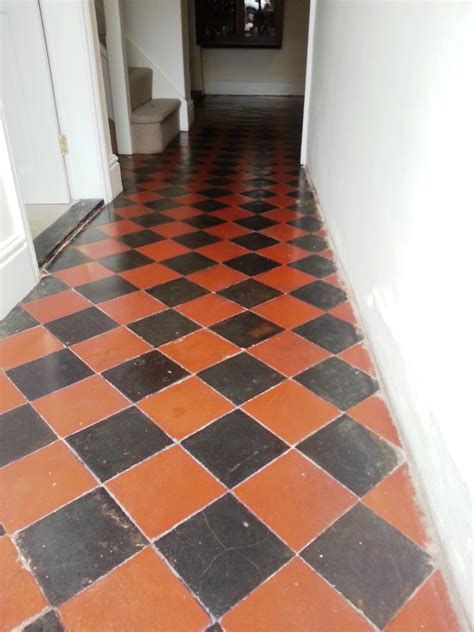 Renovating Black And Red Quarry Tiled Hallway Quarry Tiled Floors