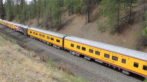 Union Pacific Passenger Train Spokane 7 16 15 Youtube