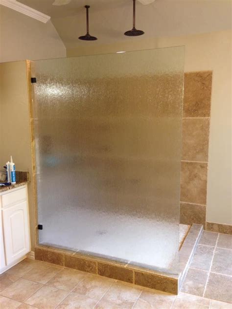 Frameless With Rain Pattern Glass Shower Panel Glass Shower Panels Frameless Shower Enclosures