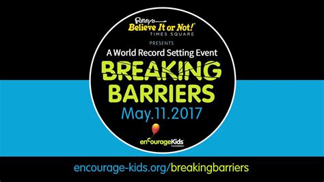 Breaking Barriers For Encourage Kids Youtube