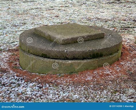 Well Cover Stock Photo Image Of Cement Spring Water 23114208