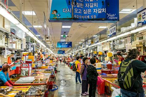 Jagalchi Fish Market Largest Seafood Market In Korea Busan South