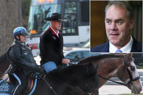 Trumps New Interior Secretary Rides A Horse To Work