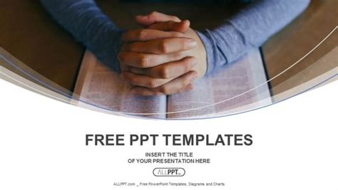 Free Religious Prayer Concept Powerpoint Template Designhooks