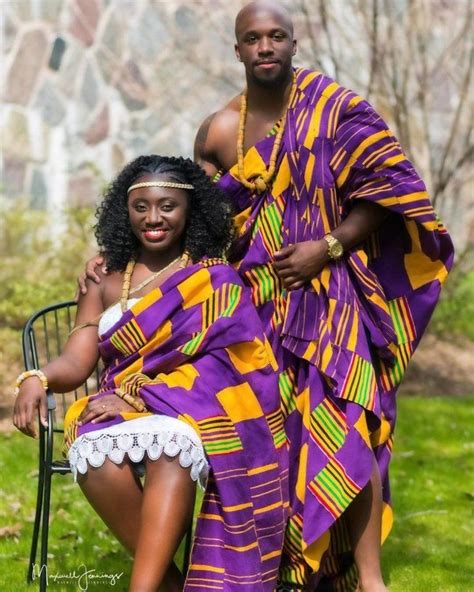 See How Ghanaian Couples Are Rocking This Iconic Super Luxe Big Day Looks In Kente Wedd