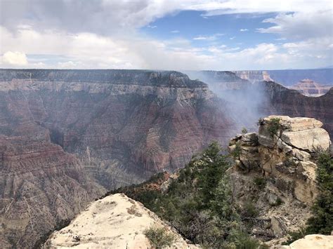 Several Fires On Grand Canyon National Parks North Rim