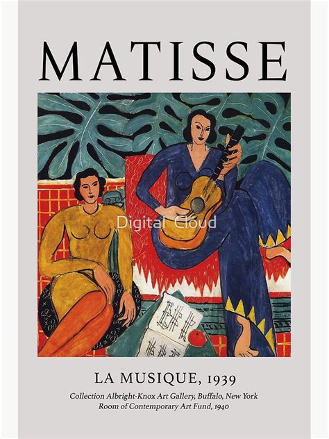 Henri Matisse Die Musik La Musique 1939 Von Henri Matisse