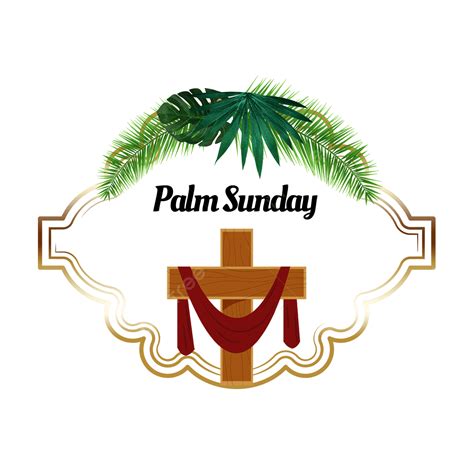 Creative Palm Sunday Green Planting Border Palm Sunday Frame