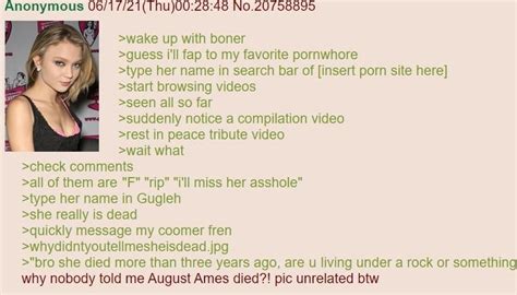 Anon Finds Out His Favorite P Actress Has Passed Away R Greentext