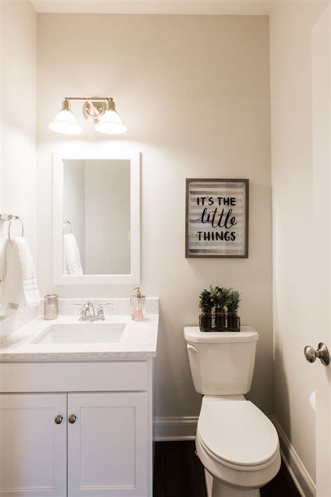 Guests Will Love This Cute Powder Room Bathroom Layout