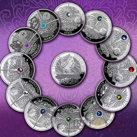 The twelve astrology signs are grouped into four essential elements to which life would not be possible without. Niue Island 12 Coin Set Zodiac Signs The Magic Calendar of Happiness Silver $12 Swarovski 2013 ...