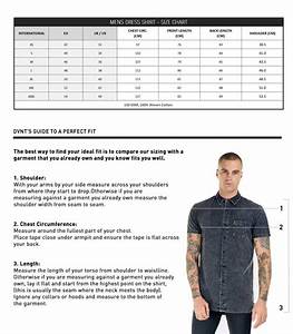 Mens Size Charts Dvnt Clothing We Are The Counter Culture