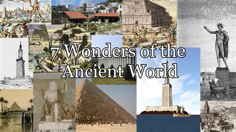 By the sheer number of lists found online, we know that people love to rank items. 7 Wonders of the Ancient World - YouTube