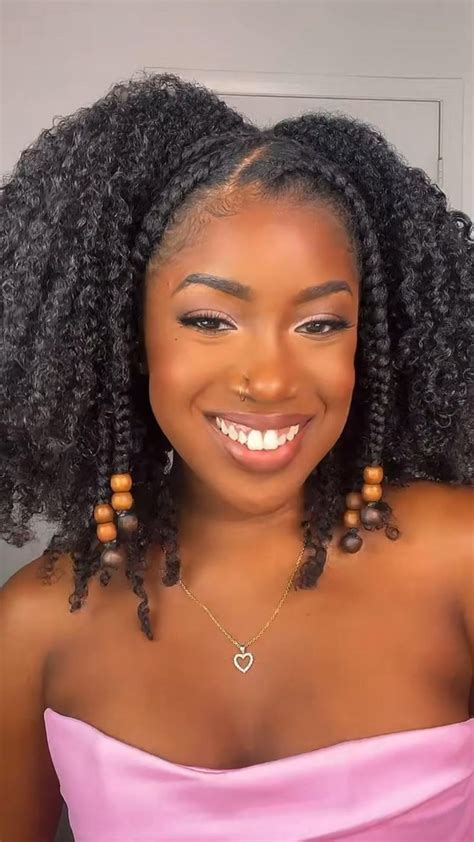 Back To School Hairstyles For Naturally Curly Hair Natural Hair Styles Natural Hair Styles