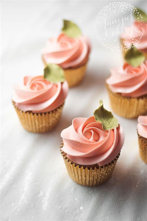 Peach Rose Cupcakes By Juniper Cakery Sweet Treats Cupcake Cakes