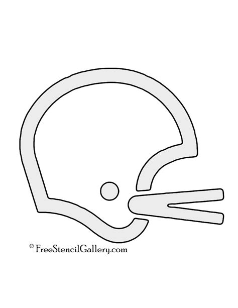 Football Helmet Stencil Free Stencil Gallery