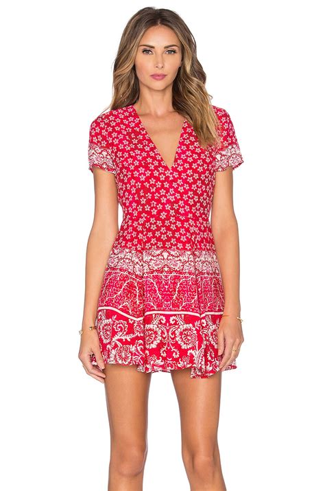lovers and friends x revolve cassidy dress in red scarf revolve