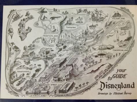 Vintage Disneyland Disneyland Map Vintage Disneyland Disneyland